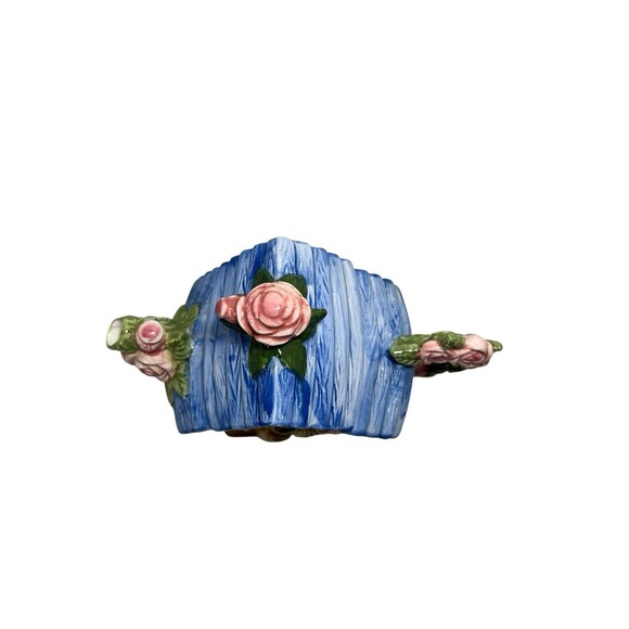 Mini Teapot Floral Bird House Ceramic Unique Spring Summer - Picture 5 of 14